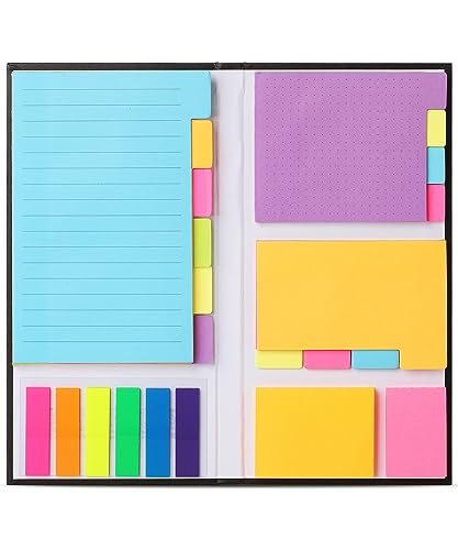 Mr. Pen- Sticky Notes Set, 410 Pack, Ruled, Dotted & Blank Notes - color: Vibrant, size: 1 Set