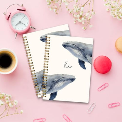Cute Ocean Animal Humpback Whale Gift Journal Notebook for Women Girl - color: HumpbackWhale