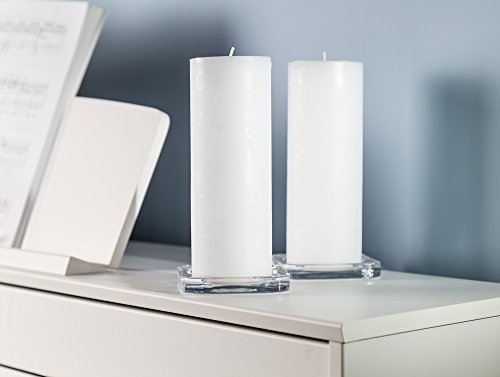 Melt Candle White Pillar Candles, Unscented, 2 Pack, 3 x 8 Inch - color: White, size: 3" x 8"