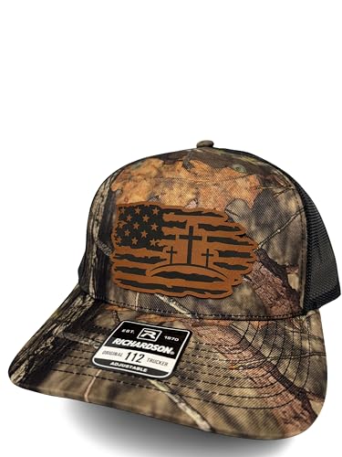 Christian Jesus Cross Hat for Men and Women – God Religious Faith Baseball Cap Trucker Snapback Hat - color: Rt Black Mesh