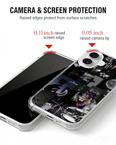 Black Christian Phone Case Compatible with iPhone 17, Jesus Love Aesthetic Phone Cover for iPhone 17 - color: Black Christian