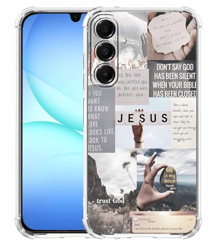 Jesus Quotes Case for Samsung Galaxy A17,Christian Bible Verse Saying Collage,Unique Soft TPU Bumper Case,SA17 - color: Jesus Quote, size: Samsung Galaxy A17