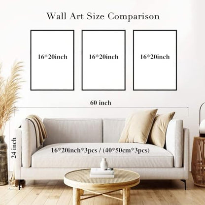 YUFEIART 3 Piece Way Truth Life Christian Framed Wall Art Set of 3 16x20 - color: The Way the Truth the Life, size: 16x20 Framed