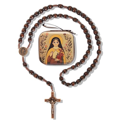 Catholic Rosary Beads, Rosarios Cross Pendant Decorative Prayer Box - color: Style-4