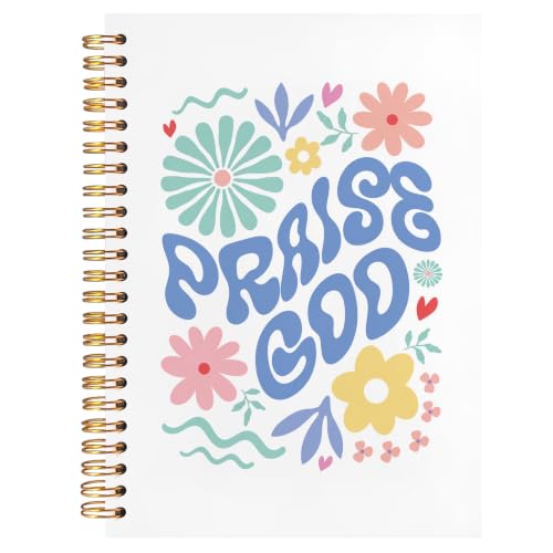 Boho Floral Christian Notebook for Women 5.5x8.3 - color: Boho Floral