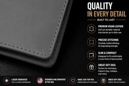 LaserGram Personalized Wallet, Christian Cross (Gray) - color: Gray