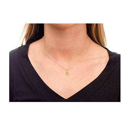 Baydurcan Silvery Necklace for Women Pendant Chain Friendship Necklace Gift - style: anchor s