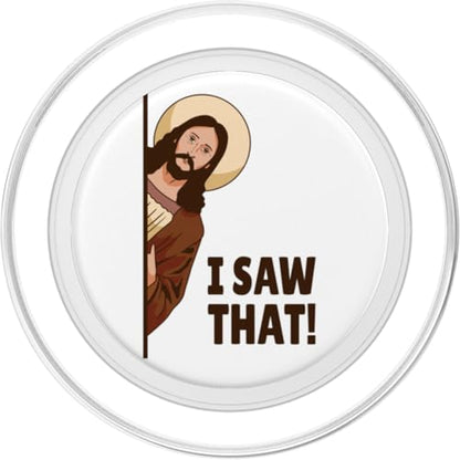 I Saw That! Jesus - Sin Joke PopSockets MagSafe PopGrip for iPhone - style: MagSafe