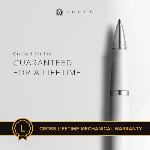 Cross Bailey Light Rollerball Pen, Polished White, Medium Point, Black Ink - color: Polished White
