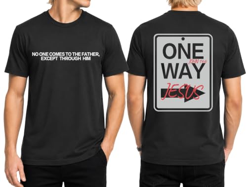 Christian Shirts for Men Jesus Faith Cross Tshirt Bible Verse Tee Tops - color: Black-b, size: XX-Large