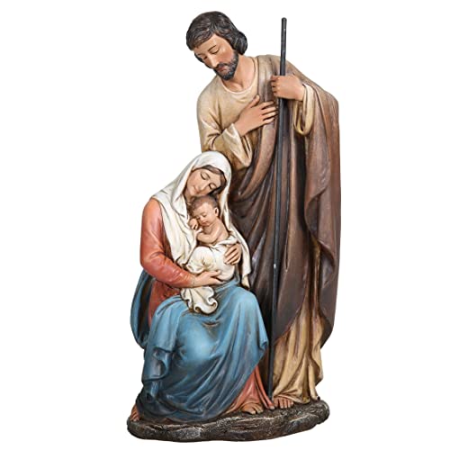 BC Catholic Holy Family Statue 11" H Nativity Scene Catholic Statues - color: Renaissance Full Color, size: 11 inches H