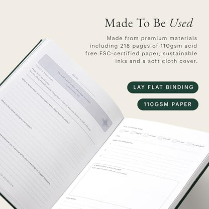 5-Minute Devotional Journal for Women: Daily Christian Scripture Reflections, Guided Prompts & Prayer | Build Faith in Just 5 Minutes a Day | 218 Pages, 110gsm Paper (Forest Green) - color: Forest Green