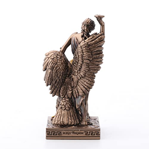 Veronese Design Hebe The Greek Goddess of Youth Resin Figurine Handpainted Bronze Finish - color: Bronze, size: Hebe