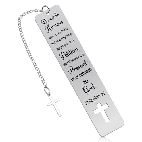 Christian Bookmark Gifts for Women Girls Boys Inspirational Religious Book Mark Markers Faith Bible Bookmark for Women Friends Baptism Gifts for Teen First Communion Gift for Girls Back to School Gift - color: Bible Verse Metal Bookmark 10