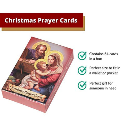 Christmas Prayers Wallet Card Assortment Bible Scripture, 54 Cards Per Pack