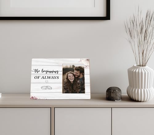 The Beginning of Always Engagement Photo Frame - color: couple 2
