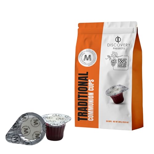 DISCOVERY PRODUCT Prefilled Communion Cup & Wafer,Travel 50ct Traditional - size: Box of 50 Traditional