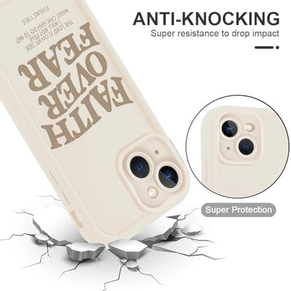 for iPhone 13 6.1'' 2 Pack Cute Christian Jesus Phone Case - color: Pink & Brown Jesus Faith Slogan, size: iPhone 13