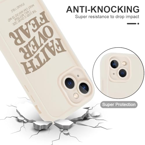 for iPhone 15 Plus 6.7'' 2 Pack Cute Christian Jesus Phone Case - color: Pink & Brown Jesus Faith Slogan, size: iPhone 15 Plus