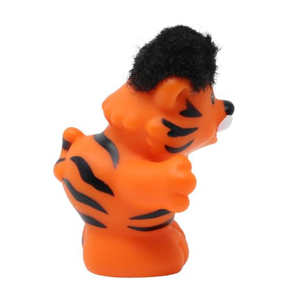 Fisher-Price Replacement Part for Collectible Little People Noah's Ark, Zoo or Circus Playset K0725 - Replacement Orange and Black Stripe Tiger Figure with Touch and Feel Black Fur on Head
