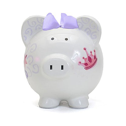 Child to Cherish Ceramic Piggy Bank for Girls, Magic Fairy Castle - color: Magic Fairy Castle