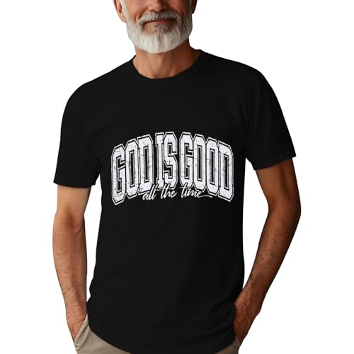 Christian Shirts for Men：Faith Cross Printed T-Shirts Christian Jesus Faith Shirts Holy Bible Tees - color: Black3, size: Small