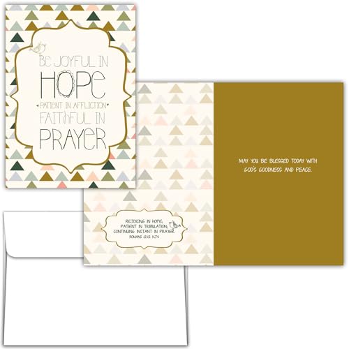 KJV Be Joyful in Hope Encouragement Card, 1 Count - color: Be Joyful in Hope