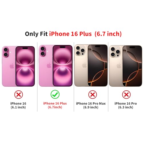 for iPhone 16 Plus 6.7'' Pink & Blue Flower Christian Collage Phone Case, Cute Floral Bible Verse Cross & Jesus Case, Slim TPU Shockproof Protective Phone Cover for Women Girls - color: Pink & Blue Cross Collage, size: iPhone 16 Plus