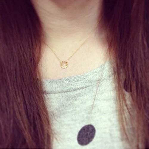Baydurcan Silvery Necklace for Women Pendant Chain Friendship Necklace Gift - style: horseshoe s