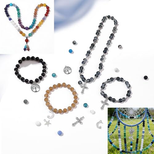 Crystal Beads for Jewelry Making Kit Bracelet Making Kit - color: moonlight