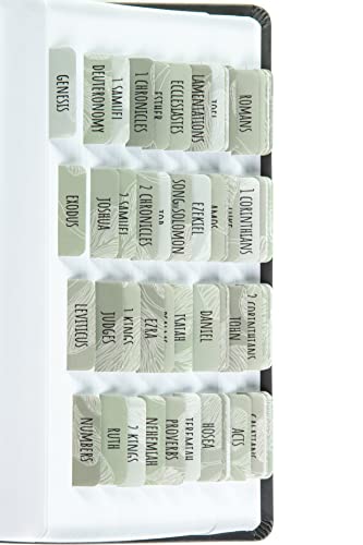 DiverseBee Laminated Bible Tabs for Women and Men (Sage Theme) - color: Sage