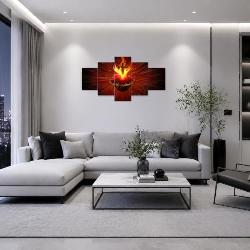 ARNLRDYA The Cross of Jesus Christ Wall Art Canvas, 60''Wx32''H - color: Artwork-008