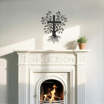YATEASLU Wall Cross Sculpture Tree of Life Design