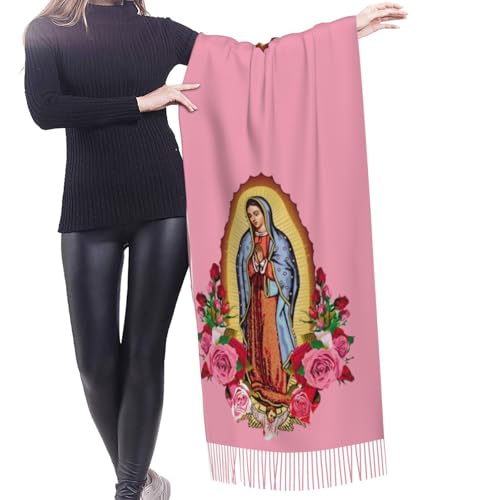 Prayer Shawls and Wraps for Women, Jesus Christian Gifts Bible Scarf Super Soft Fashion Shawl With Tassel - color: Color5