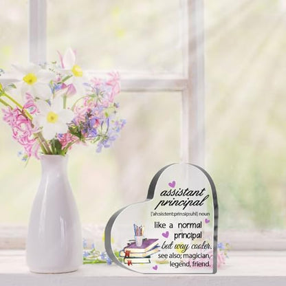 Assistant Principal Gifts for Women Men, Thank You Gifts for Principal, Assistant Principal Birthday Appreciation Gifts, Inspirational Desk Decorative Sign for Home Principal Office - style: Assistant Principal