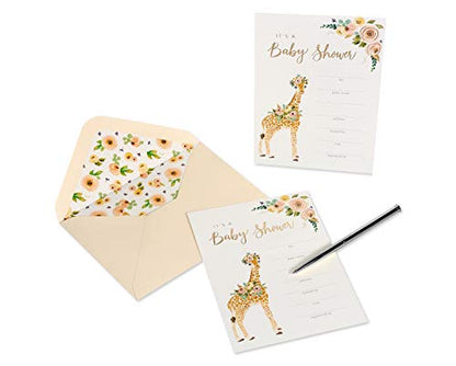 Papyrus Baby Shower Invitations, Giraffe (20-Count) - color: Giraffe