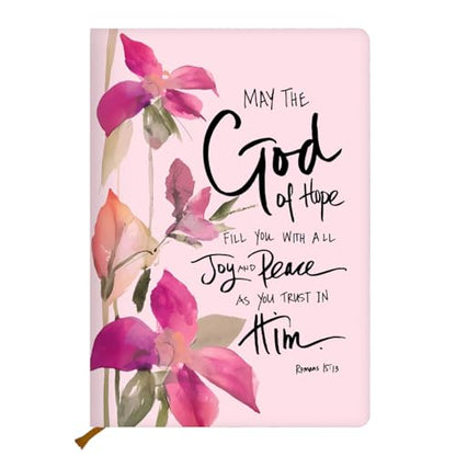Blue Leaves Christian Hard Shell Journal Notebook 200 Sheets (5.8 x 8.3) - color: Multi 1146
