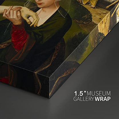 Canvas Print Wall Art - at The Foot of The Cross, Circa 1530 by Ambrosius Benson - 18x12 inches - color: At the Foot of the Cross, size: 18"L x 12"W