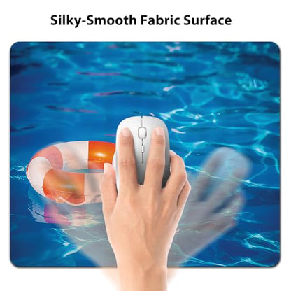 Crystal Swimming Pool Mouse Pad - Summer Relaxing Vacation Sport Desk Mat - color: Cute Colorful Art Rec27