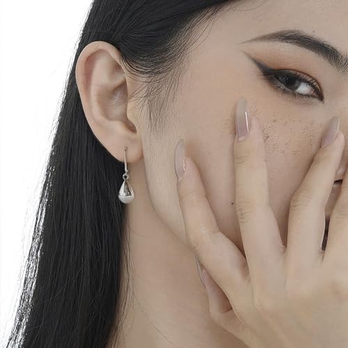 14K Gold Earring Cross Waterdrop Butterfly Heart Knot Earrings for Women Gold Silver Cross Leverback Drop Gold Silver Teardrop Hoop Dangle Earring White Gold Dangle Drop Earring - color: Silver-Waterdrop Leverback Dangle Earring