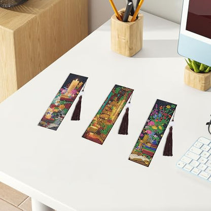 Dark Academia Diamond Art Bookmarks, Diamond Painting Book Marks for Adults - style: Dark Academia