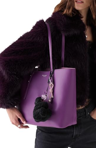 kate spade new york Women's Novelty Bag Charm - color: Black Shearling Penelope Bear Critter