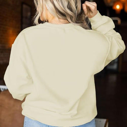 KEEVICI Christian Jesus Sweatshirts For Women Religious Bible Verse Cross Sweatshirt God Hoodie Faith Long Sleeve Shirts - color: Apricot, size: XX-Large