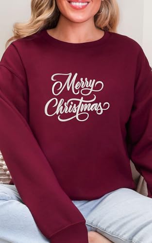 Embroidered Christmas Sweatshirts Festive Holiday Pullover Gifts with Unique Designs for Men and Women - color: Design 2