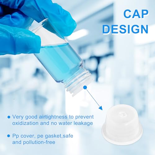 10ml Clear Glass Vials with Screw Caps 10PCS - style: 10ml-10pcs