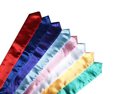 MyGradDay Plain Graduation Stole Colorful Stole for Adult Length 60",Rich in Color - color: Emerald Green