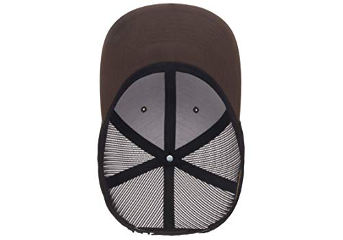 Yupoong Yp Classics Retro Trucker Cap - color: Coyote Brown/Black, size: One Size, style: Single