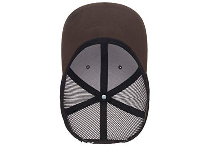 Yupoong Yp Classics Retro Trucker Cap - color: Coyote Brown/Black, size: One Size, style: Single