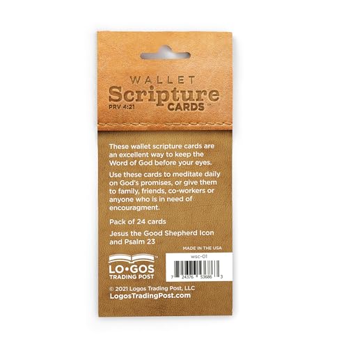Logos Trading Post Psalm 23 Wallet Scripture Cards, Pack of 24 - color: Catholic