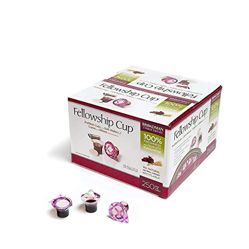 Broadman Pre-filled Communion Fellowship Cup Juice and Wafer Set, 250 Count - size: 250 Count (Pack of 1)